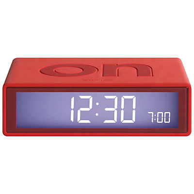 Lexon Flip Alarm Clock Red Lexon Flip Alarm Clock Red
